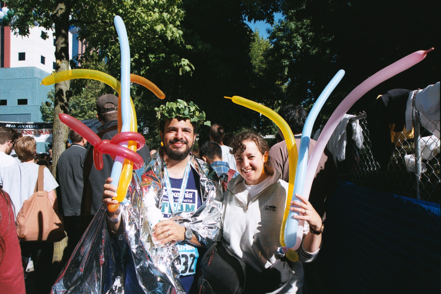 Rob and Jen with Balloons